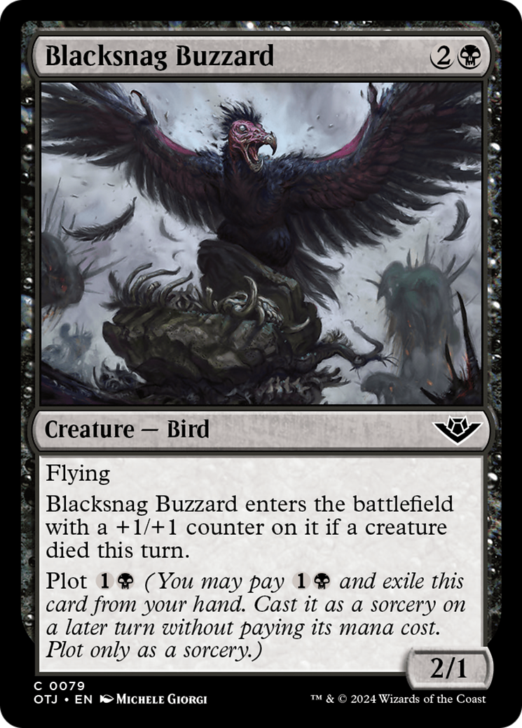Blacksnag Buzzard [Outlaws of Thunder Junction] | Exor Games Bridgewater