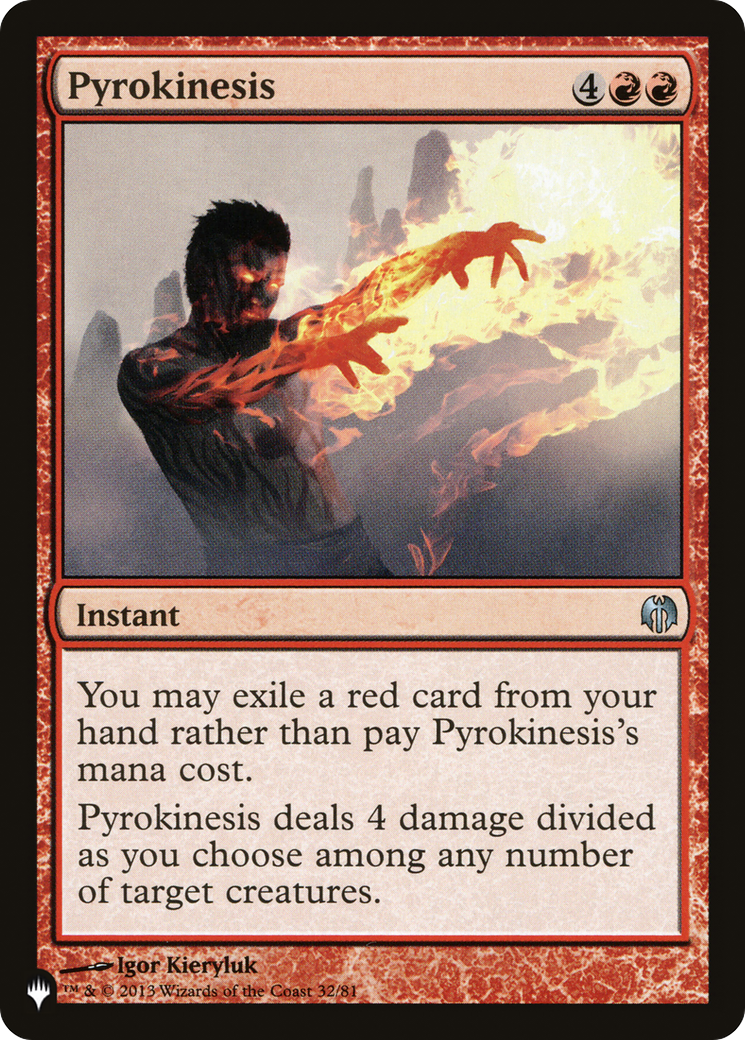 Pyrokinesis [The List Reprints] | Exor Games Bridgewater