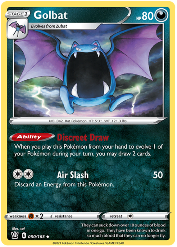 Golbat (090/163) [Sword & Shield: Battle Styles] | Exor Games Bridgewater