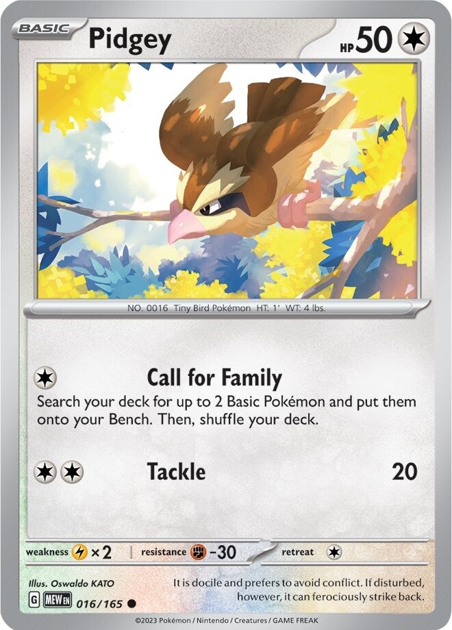 Pidgey (016/165) [Scarlet & Violet 151] | Exor Games Bridgewater