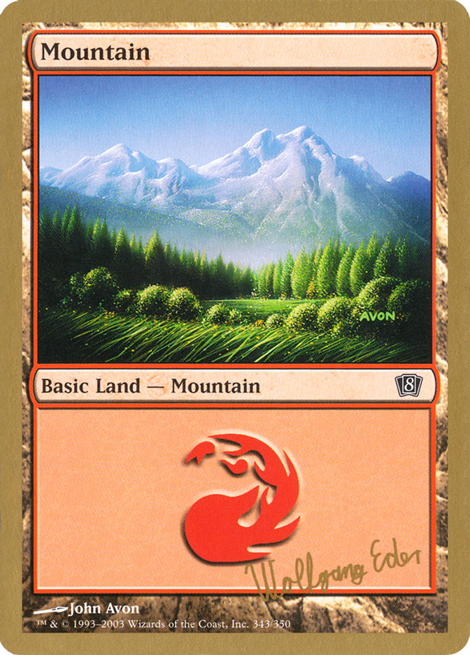 Mountain (we343) (Wolfgang Eder) [World Championship Decks 2003] | Exor Games Bridgewater