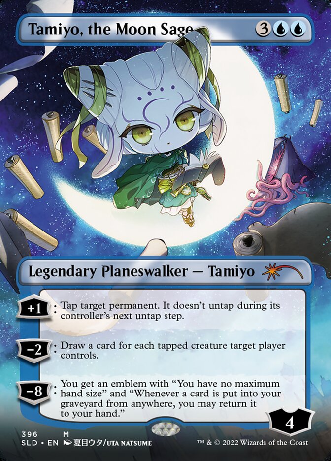 Tamiyo, the Moon Sage (Borderless) [Secret Lair Drop Series] | Exor Games Bridgewater