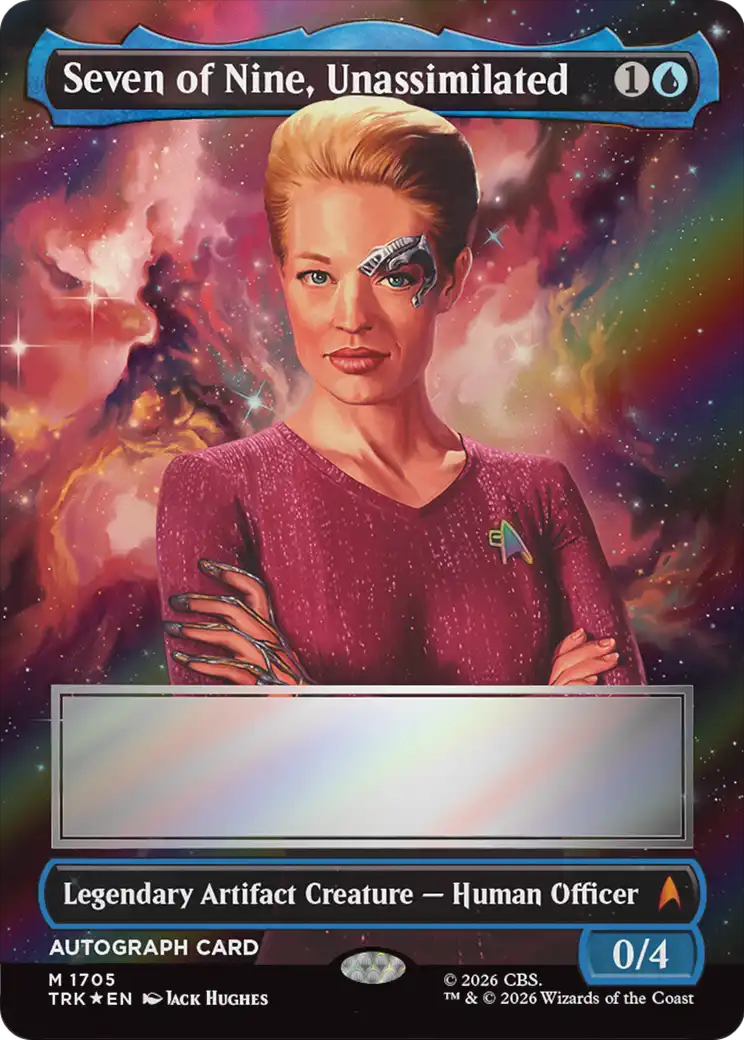 Seven of Nine, Unassimilated (Borderless) (Signed) [Star Trek] | Exor Games Bridgewater