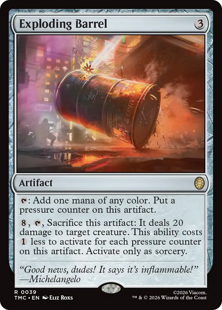 Exploding Barrel [Teenage Mutant Ninja Turtles Commander] | Exor Games Bridgewater