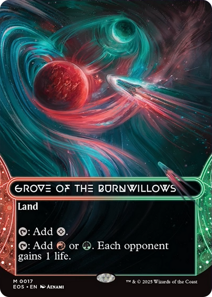 Grove of the Burnwillows (0017) (Borderless) [Edge of Eternities: Stellar Sights] | Exor Games Bridgewater