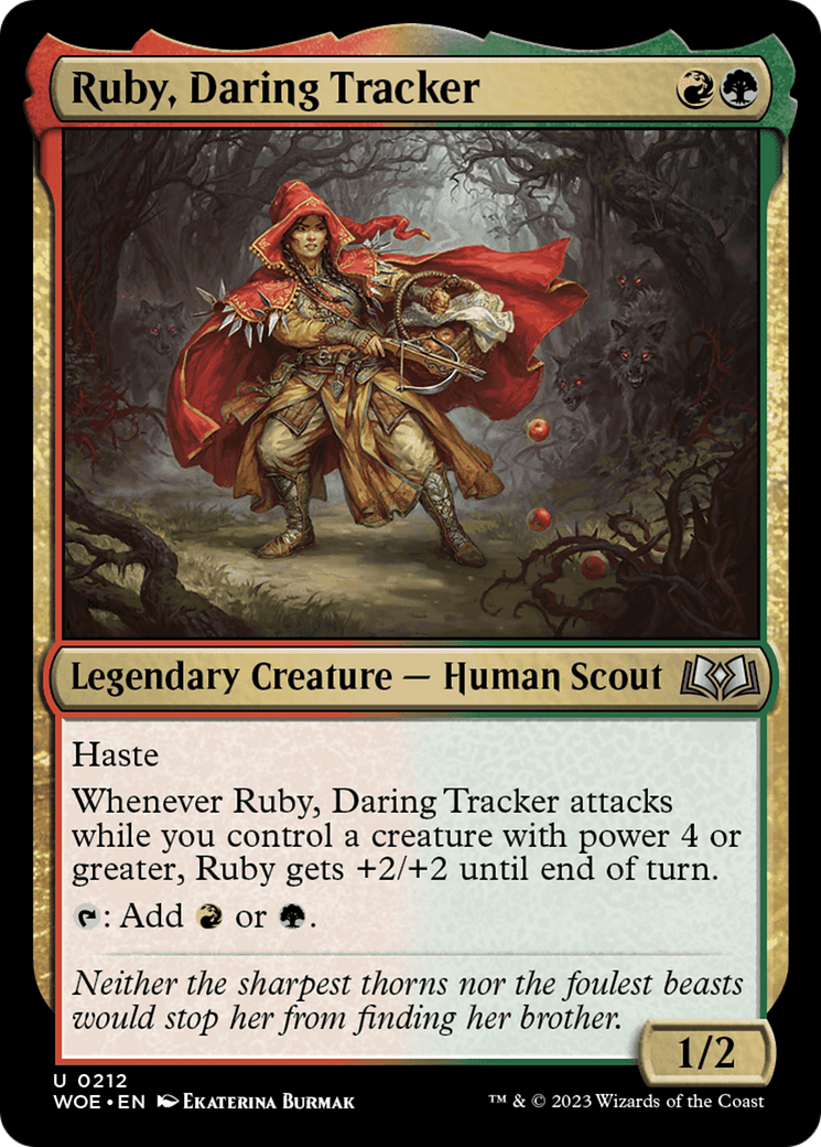 Ruby, Daring Tracker [Wilds of Eldraine] | Exor Games Bridgewater