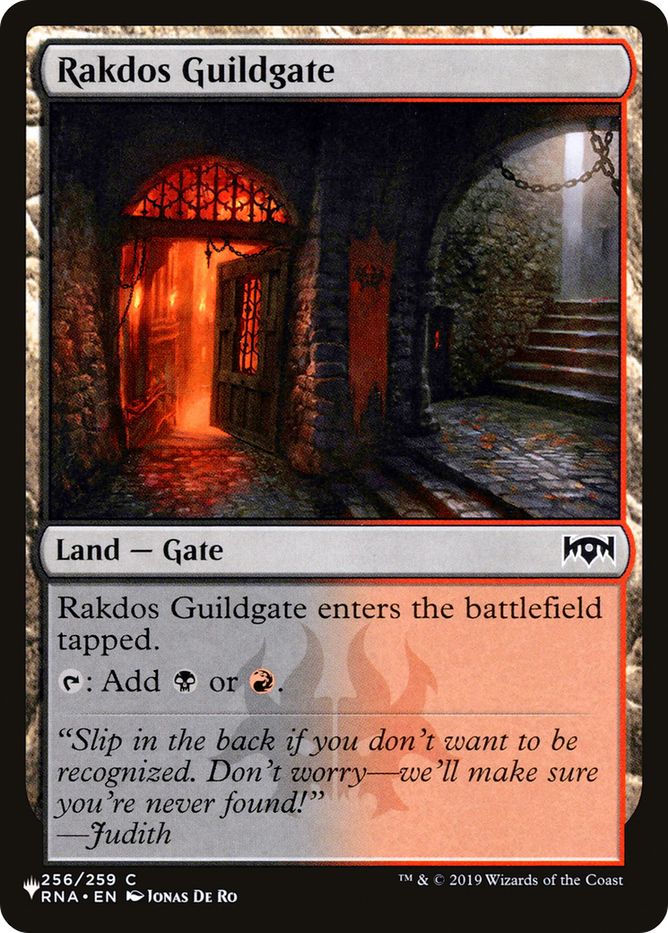 Rakdos Guildgate (256) [The List] | Exor Games Bridgewater