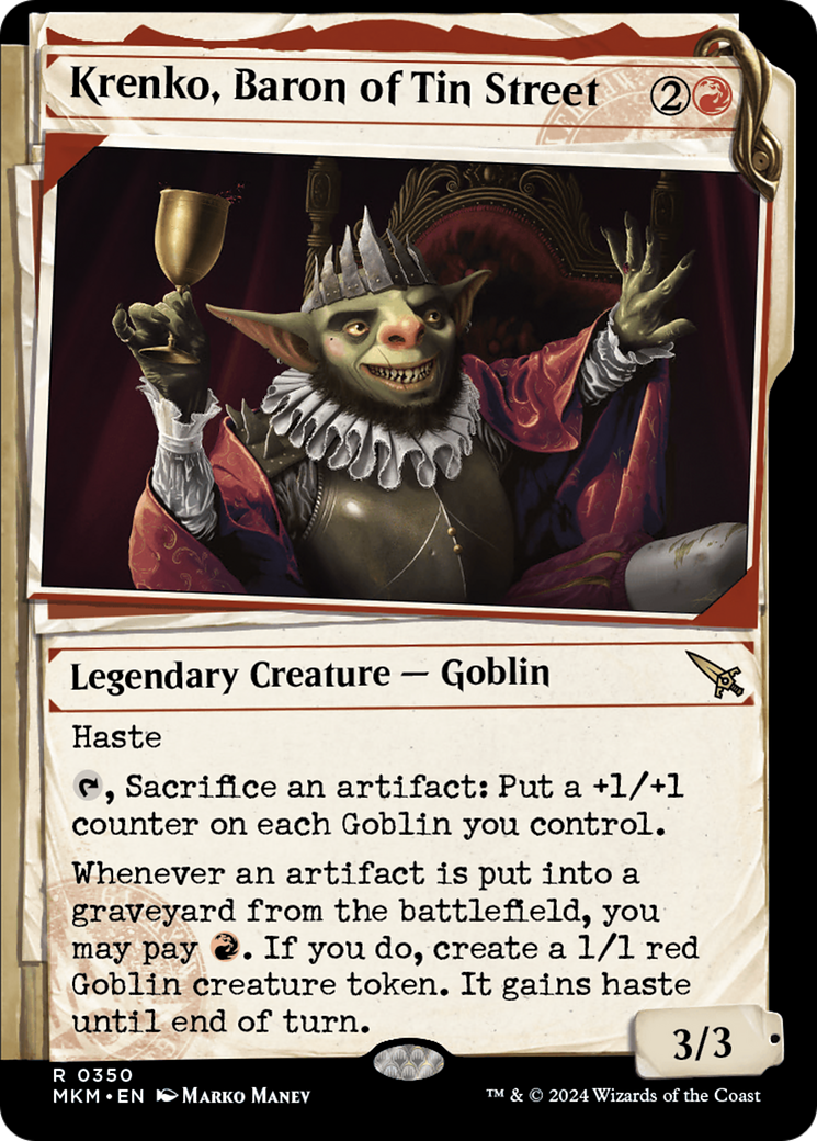 Krenko, Baron of Tin Street (Showcase) [Murders at Karlov Manor] | Exor Games Bridgewater