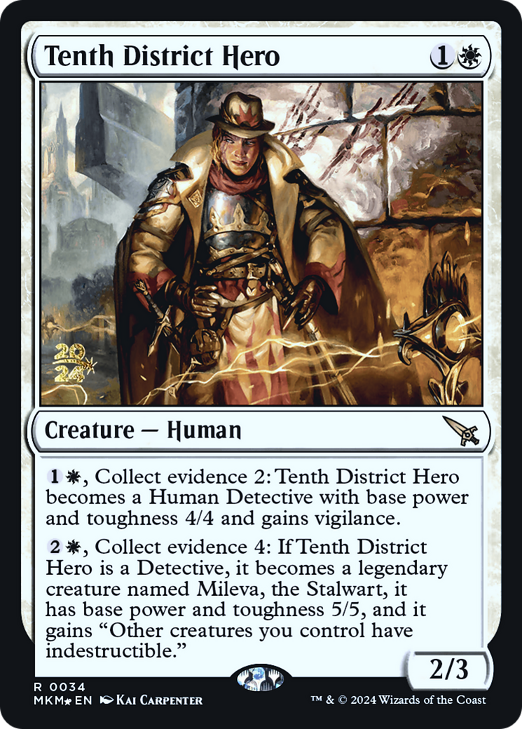 Tenth District Hero [Murders at Karlov Manor Prerelease Promos] | Exor Games Bridgewater