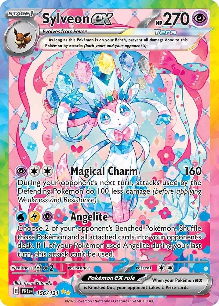 Sylveon ex (156/131) [Scarlet & Violet: Prismatic Evolutions] | Exor Games Bridgewater