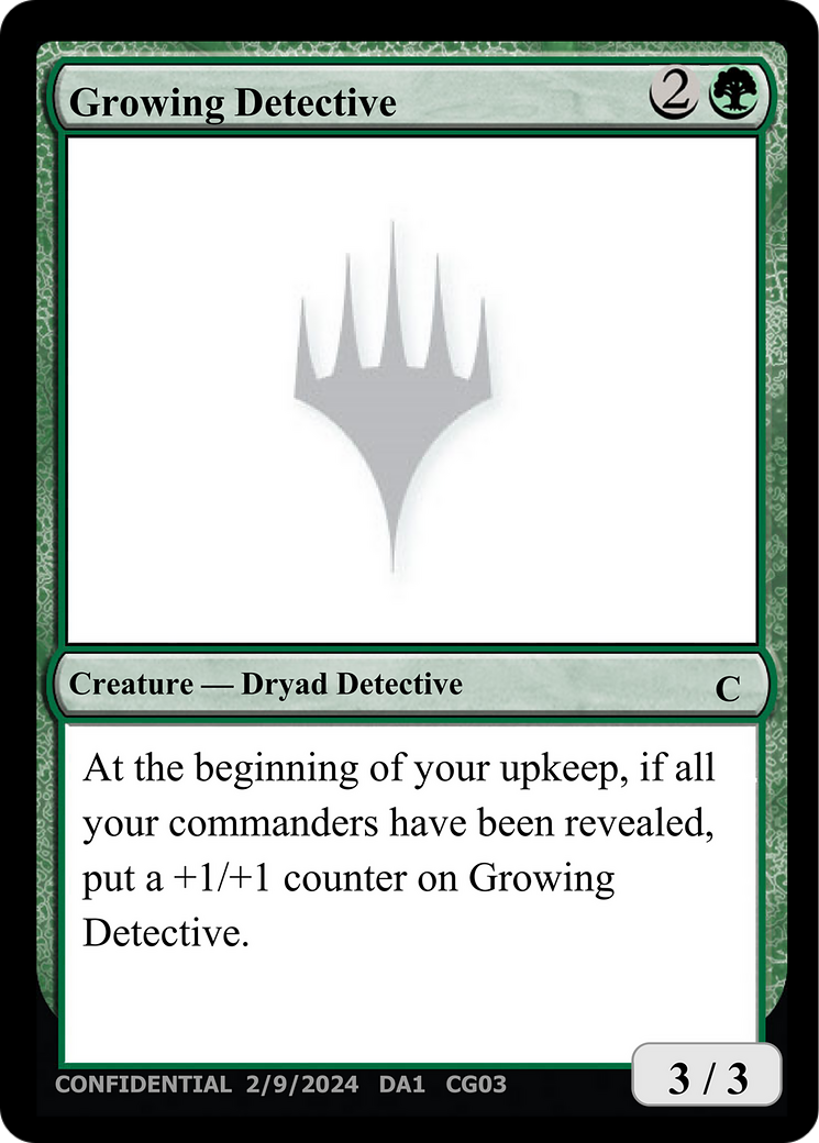 Growing Detective [Unknown Event] | Exor Games Bridgewater