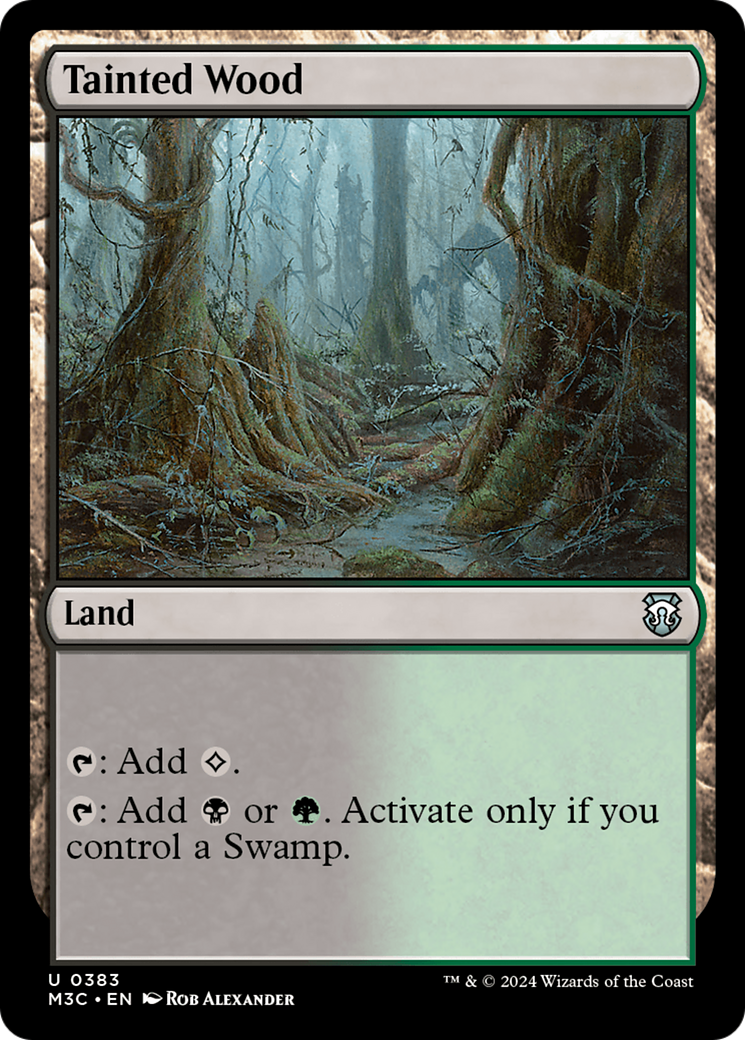 Tainted Wood (Ripple Foil) [Modern Horizons 3 Commander] | Exor Games Bridgewater