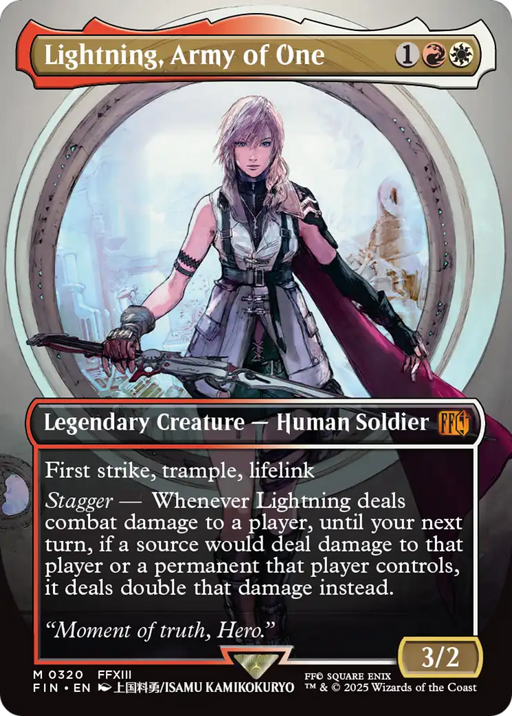 Lightning, Army of One (Borderless) (0320) [FINAL FANTASY] | Exor Games Bridgewater