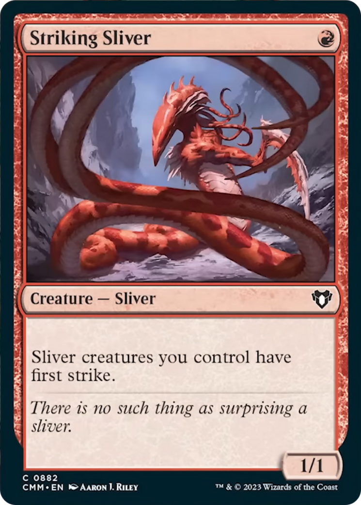 Striking Sliver [Commander Masters] | Exor Games Bridgewater