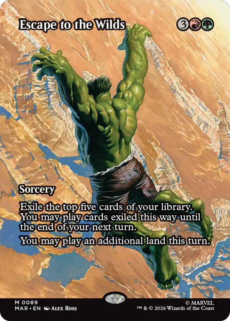 Escape to the Wilds (Borderless) [Marvel Universe: Eternal-Legal] | Exor Games Bridgewater