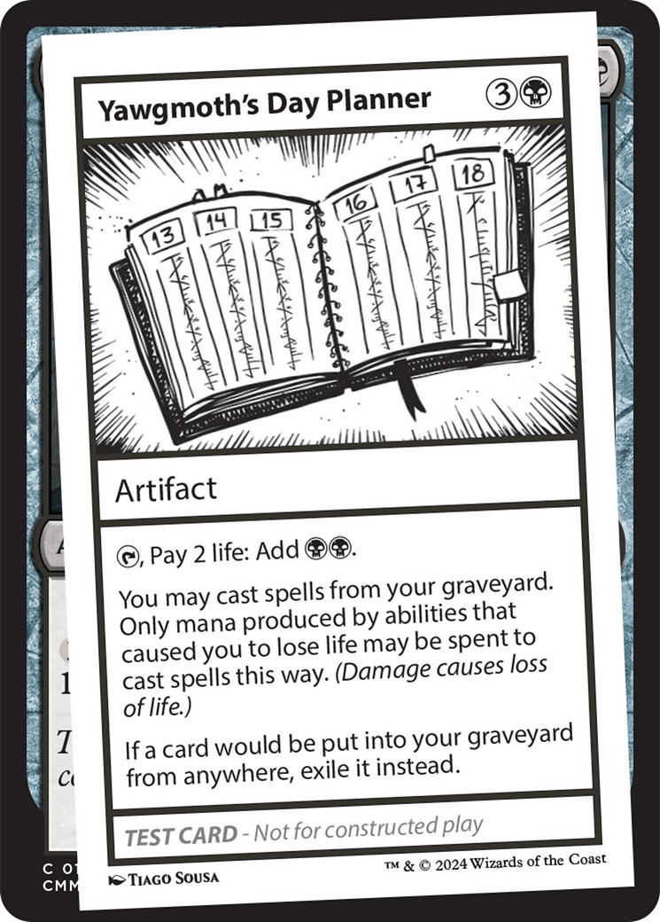 Yawgmoth's Day Planner [Mystery Booster 2 Playtest Cards] | Exor Games Bridgewater