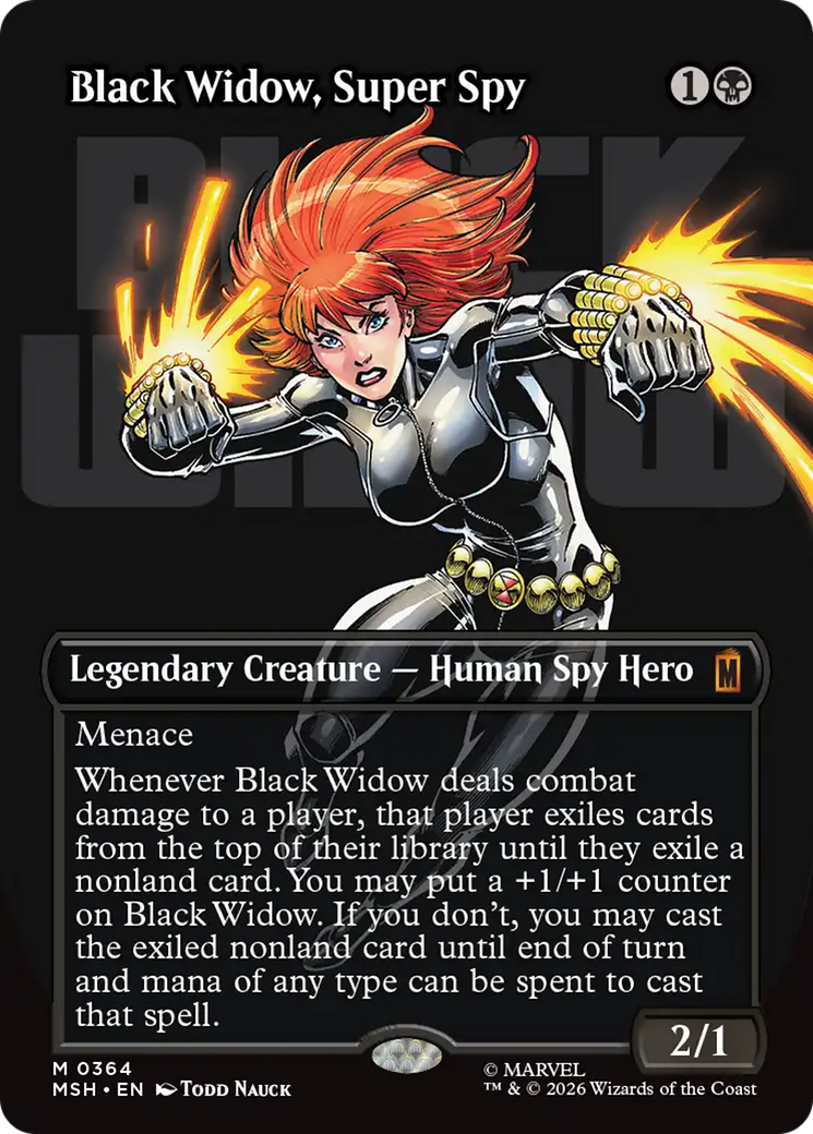 Black Widow, Super Spy (Borderless) (0364) [Marvel Super Heroes] | Exor Games Bridgewater