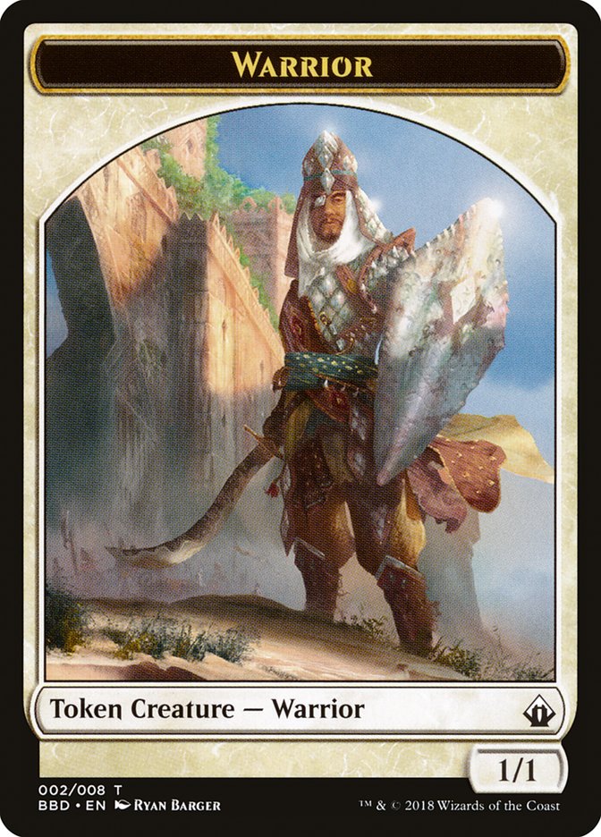 Warrior Token [Battlebond Tokens] | Exor Games Bridgewater