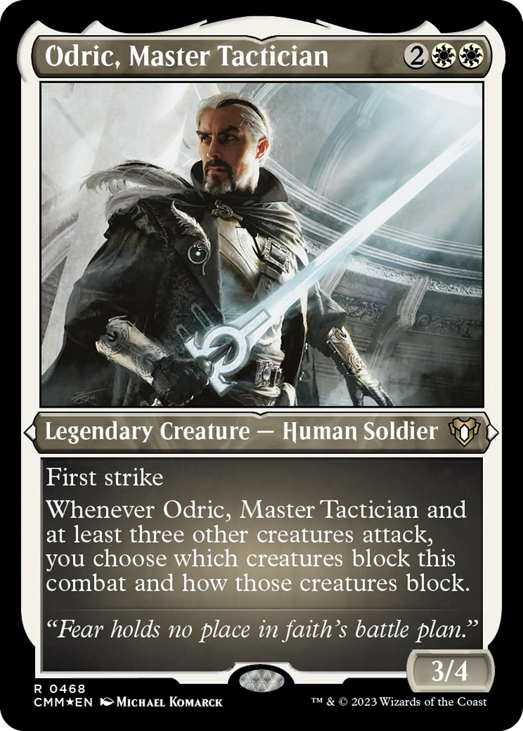 Odric, Master Tactician (Foil Etched) [Commander Masters] | Exor Games Bridgewater