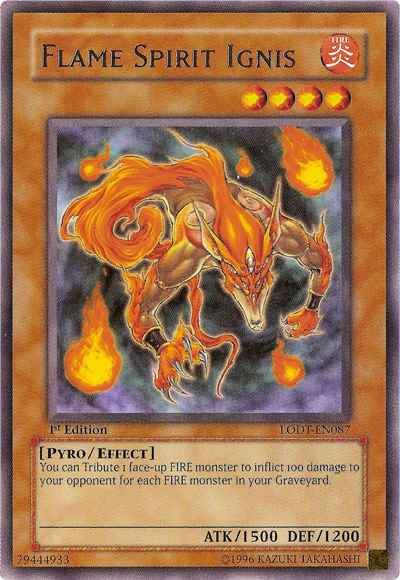 Flame Spirit Ignis [LODT-EN087] Rare | Exor Games Bridgewater