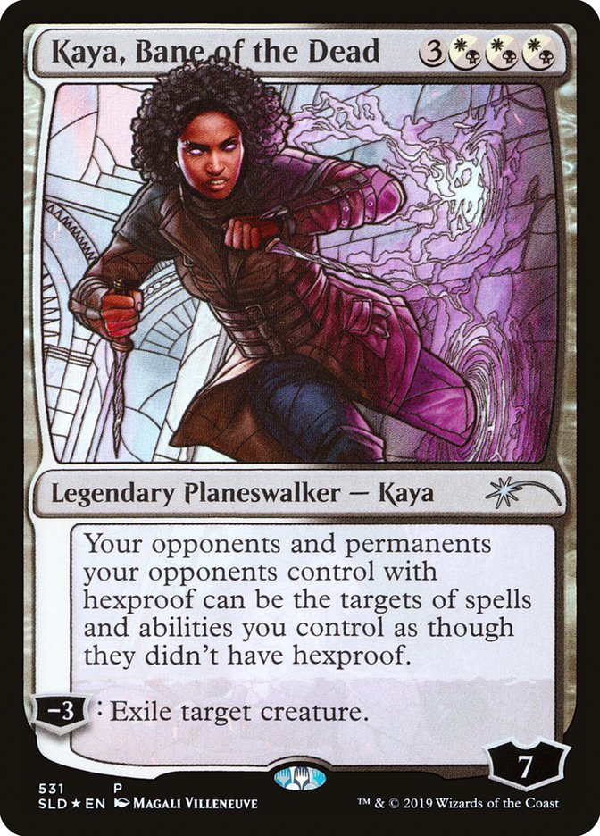 Kaya, Bane of the Dead (Stained Glass) [Secret Lair Drop Promos] | Exor Games Bridgewater