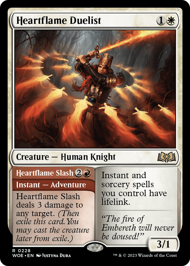 Heartflame Duelist // Heartflame Slash [Wilds of Eldraine] | Exor Games Bridgewater