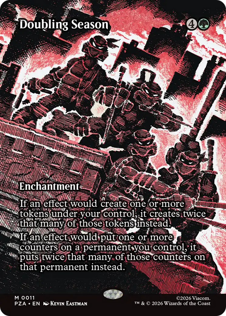 Doubling Season (Borderless) [Teenage Mutant Ninja Turtles Eternal-Legal] | Exor Games Bridgewater
