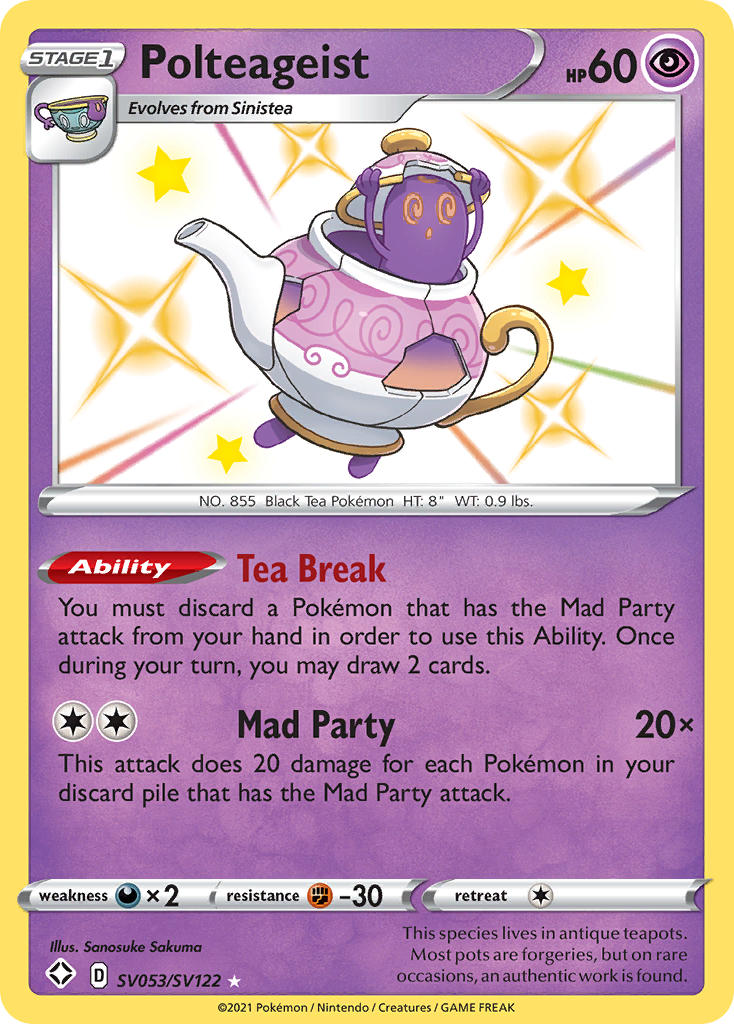 Polteageist (SV053/SV122) [Sword & Shield: Shining Fates] | Exor Games Bridgewater