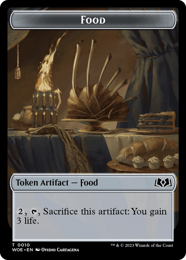 Faerie // Food (0010) Double-Sided Token [Wilds of Eldraine Tokens] | Exor Games Bridgewater