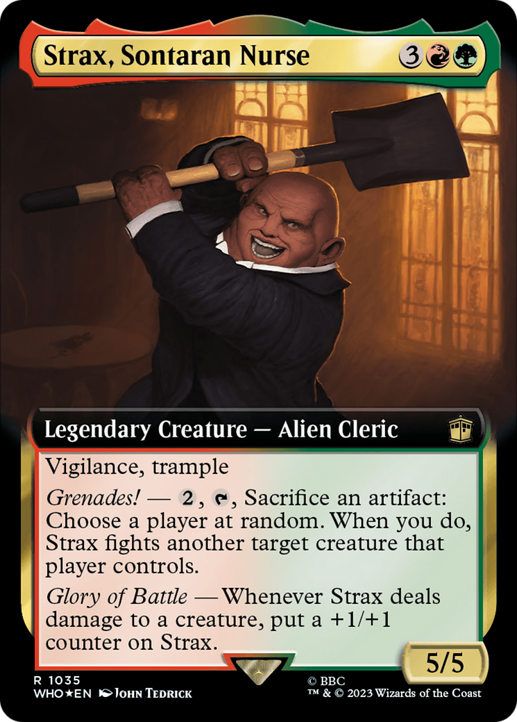 Strax, Sontaran Nurse (Extended Art) (Surge Foil) [Doctor Who] | Exor Games Bridgewater