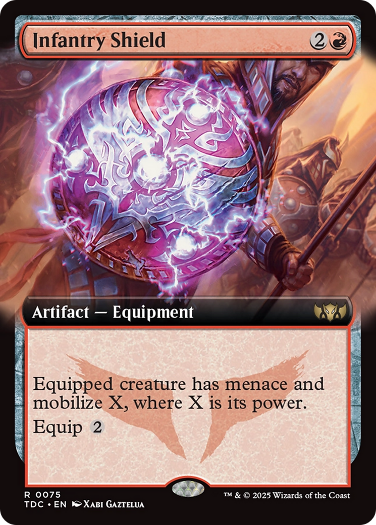 Infantry Shield (Extended Art) [Tarkir: Dragonstorm Commander] | Exor Games Bridgewater