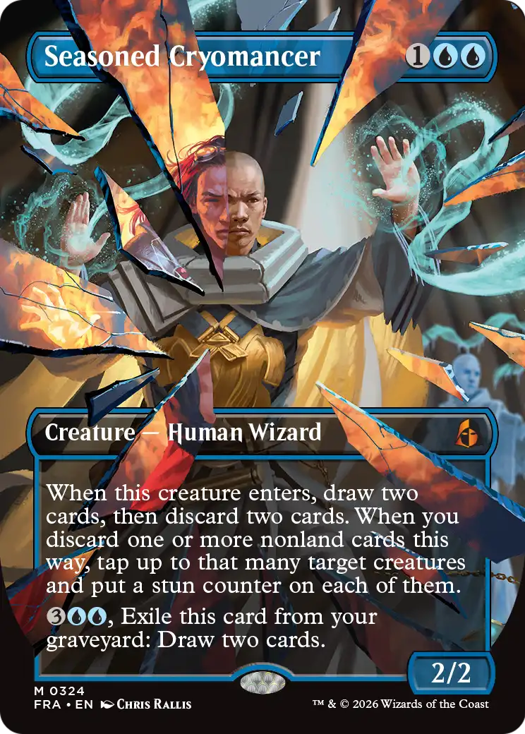 Seasoned Cryomancer (Borderless) (0324) [Reality Fracture] | Exor Games Bridgewater