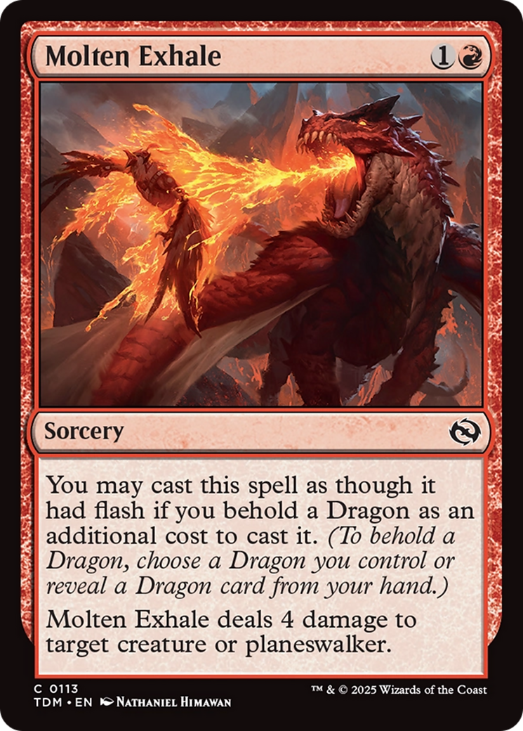 Molten Exhale [Tarkir: Dragonstorm] | Exor Games Bridgewater