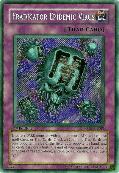 Eradicator Epidemic Virus [FOTB-EN068] Secret Rare | Exor Games Bridgewater