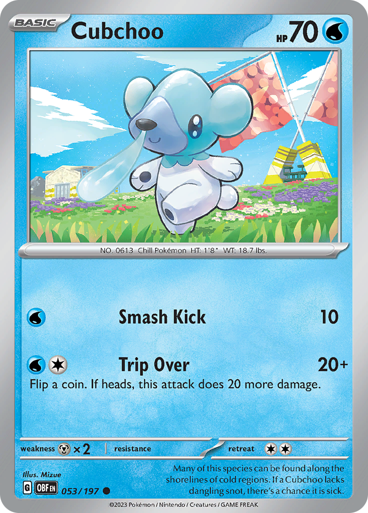 Cubchoo (053/197) [Scarlet & Violet: Obsidian Flames] | Exor Games Bridgewater