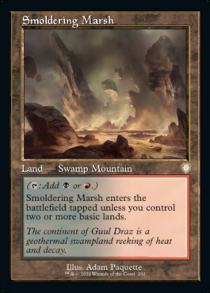 Smoldering Marsh (Retro) [The Brothers' War Commander] | Exor Games Bridgewater
