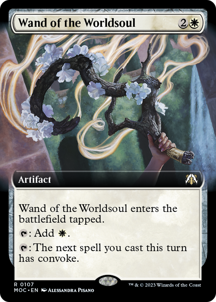 Wand of the Worldsoul (Extended Art) [March of the Machine Commander] | Exor Games Bridgewater