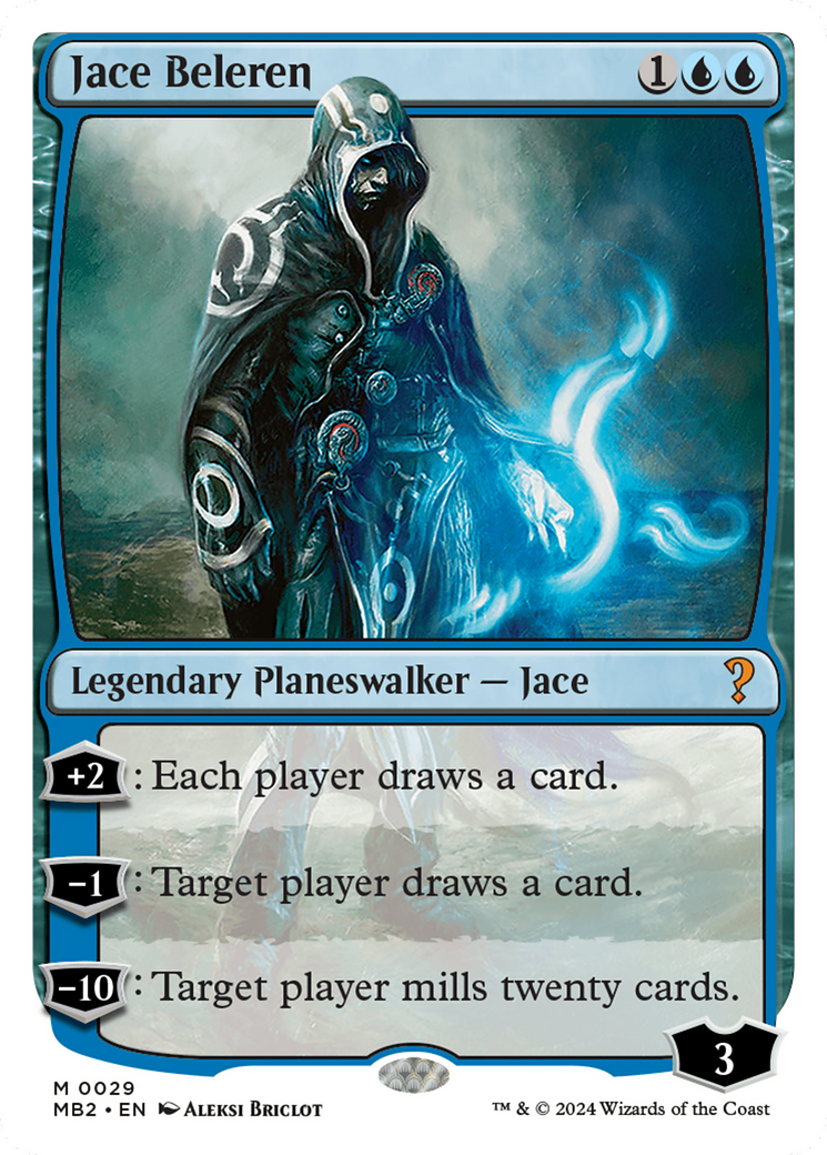 Jace Beleren (White Border) [Mystery Booster 2] | Exor Games Bridgewater