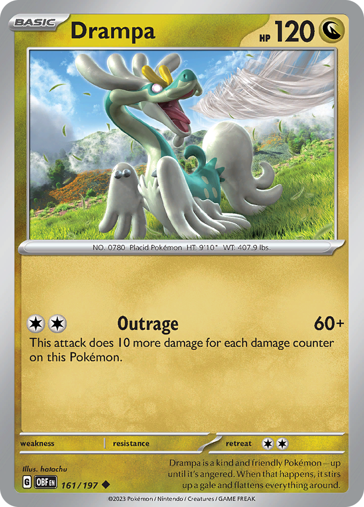 Drampa (161/197) [Scarlet & Violet: Obsidian Flames] | Exor Games Bridgewater