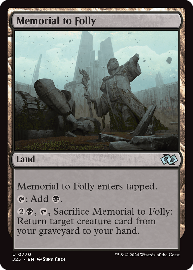 Memorial to Folly [Foundations Jumpstart] | Exor Games Bridgewater