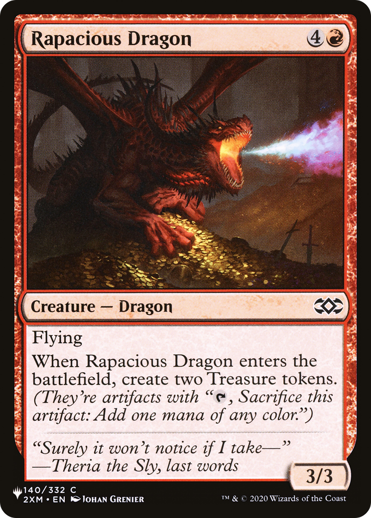 Rapacious Dragon [The List Reprints] | Exor Games Bridgewater