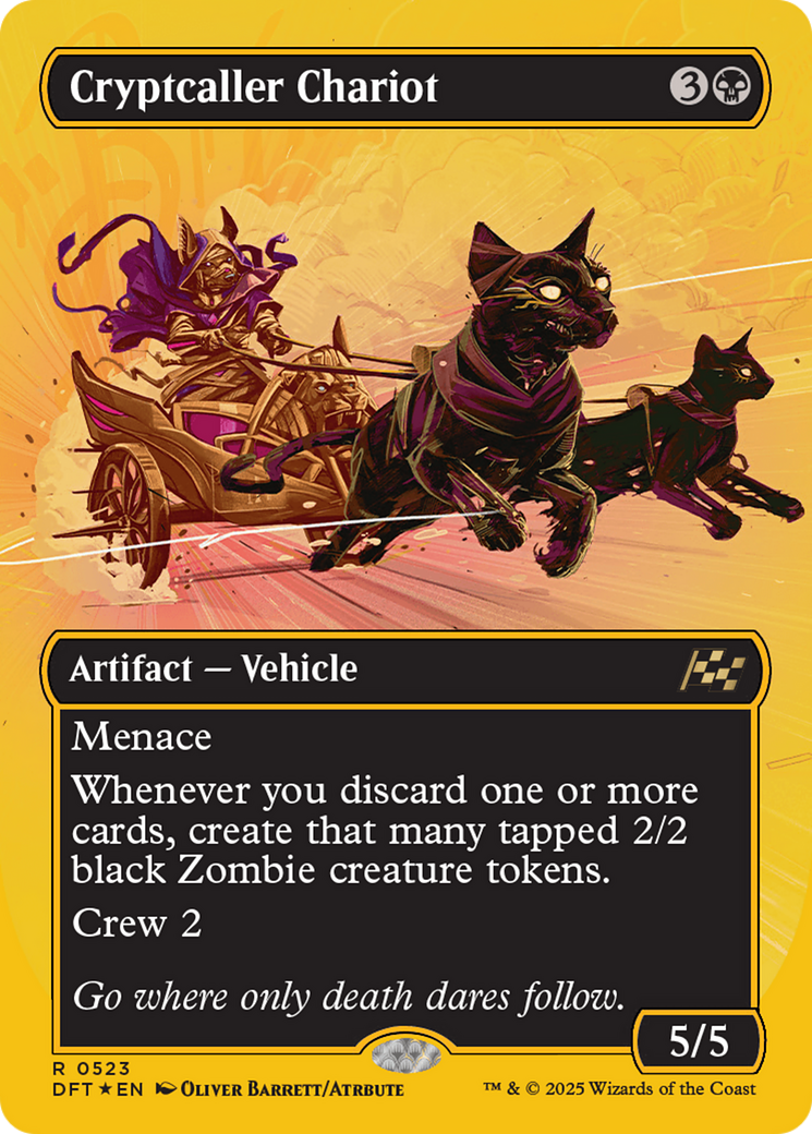 Cryptcaller Chariot (Borderless) (First-Place Foil) [Aetherdrift] | Exor Games Bridgewater