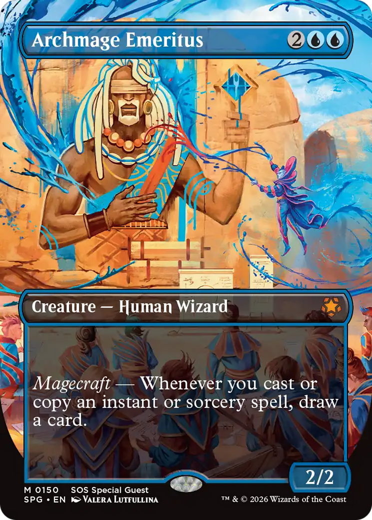 Archmage Emeritus (Borderless) [Secrets of Strixhaven Special Guests] | Exor Games Bridgewater