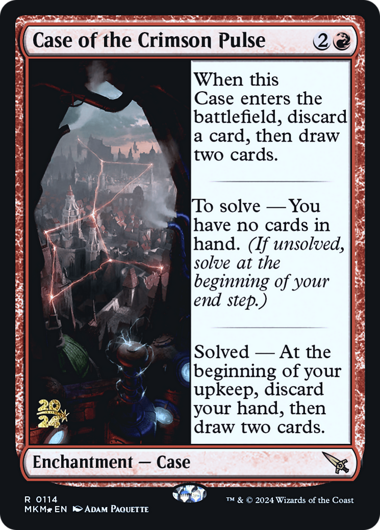 Case of the Crimson Pulse [Murders at Karlov Manor Prerelease Promos] | Exor Games Bridgewater