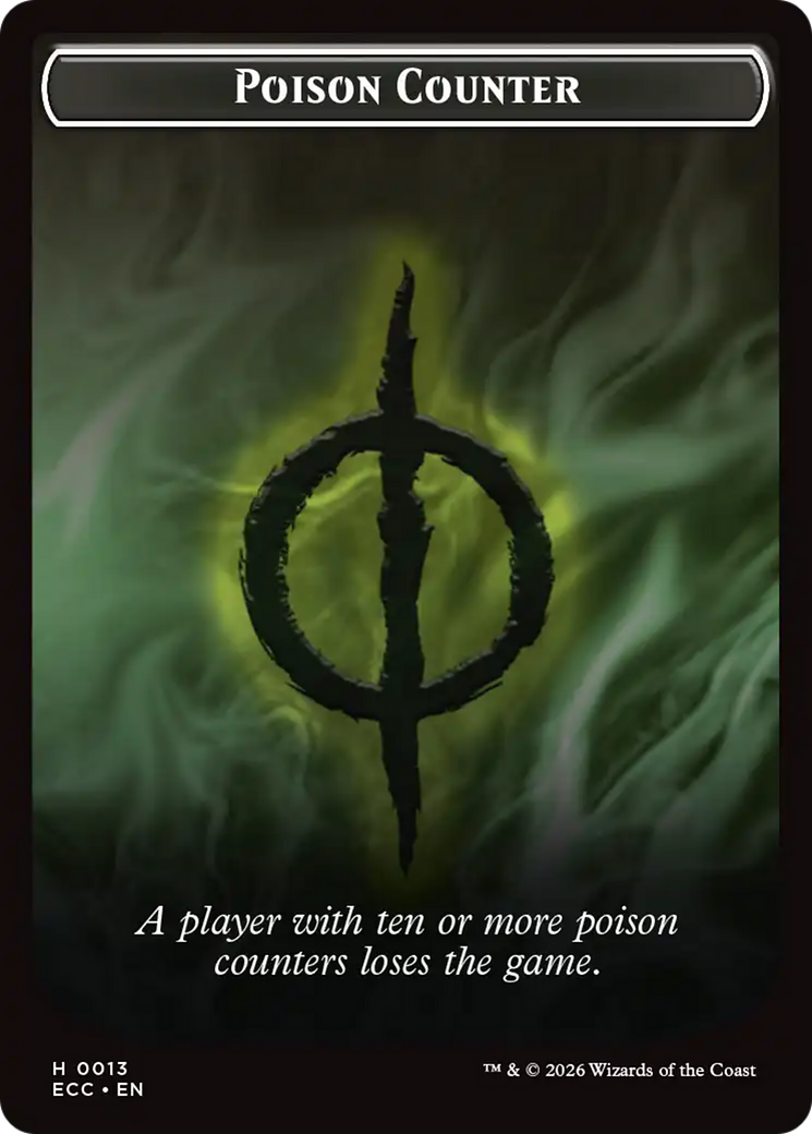 Saproling // Poison Counter Double-Sided Token [Lorwyn Eclipsed Tokens] | Exor Games Bridgewater