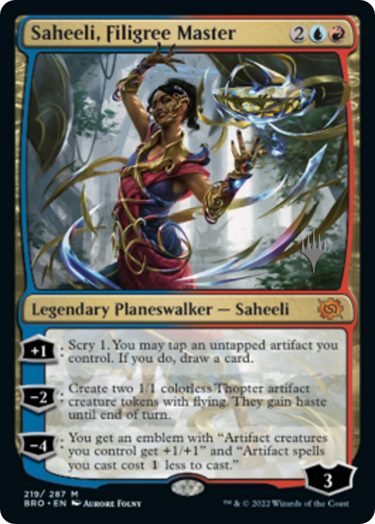 Saheeli, Filigree Master (Promo Pack) [The Brothers' War Promos] | Exor Games Bridgewater