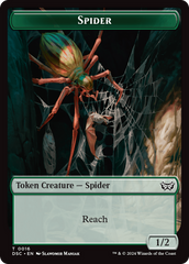 Treefolk // Spider Double-Sided Token [Duskmourn: House of Horror Commander Tokens] | Exor Games Bridgewater