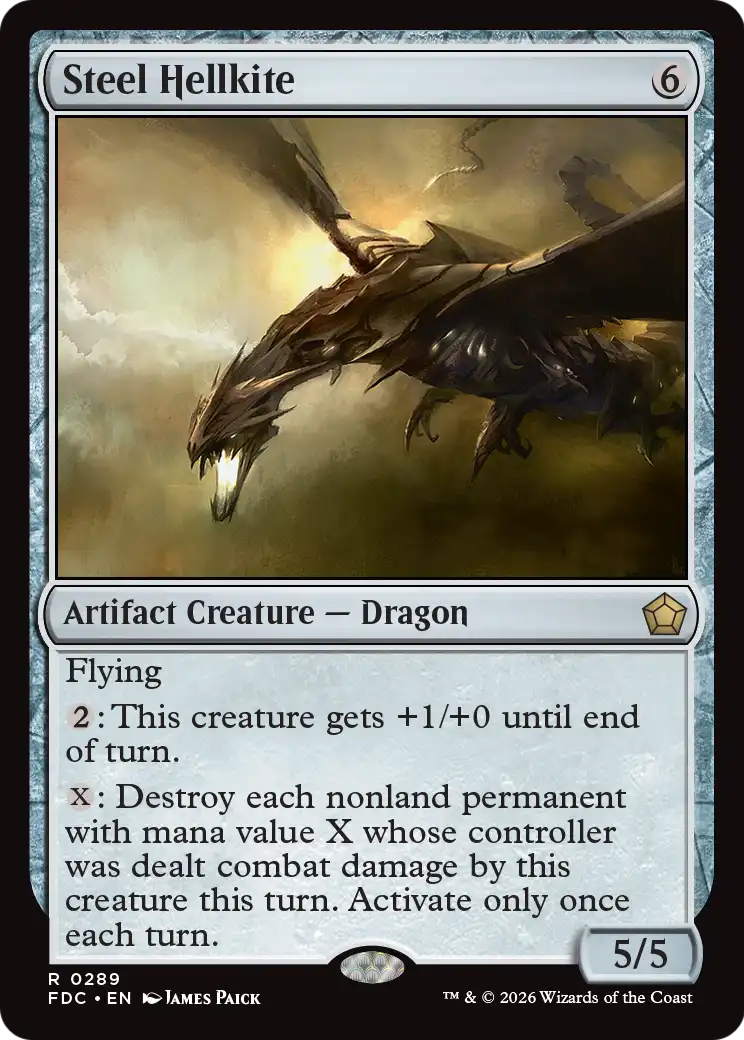 Steel Hellkite [Foundations Commander] | Exor Games Bridgewater