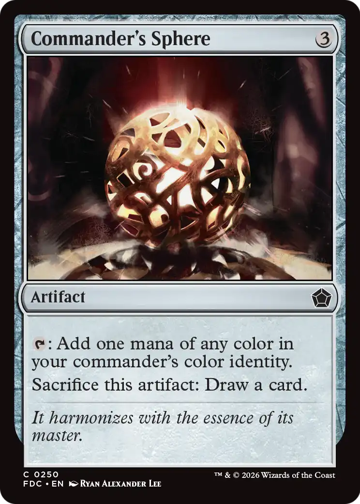 Commander's Sphere [Foundations Commander] | Exor Games Bridgewater