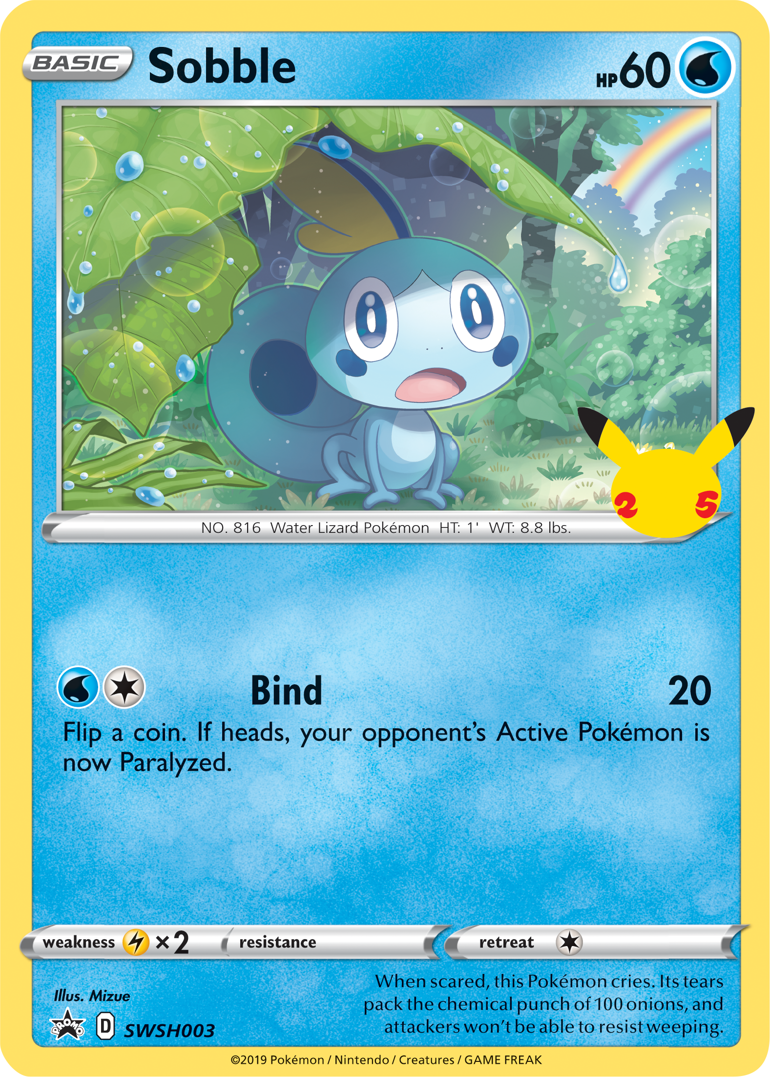 Sobble (SWSH003) (Jumbo Card) [First Partner Pack] | Exor Games Bridgewater